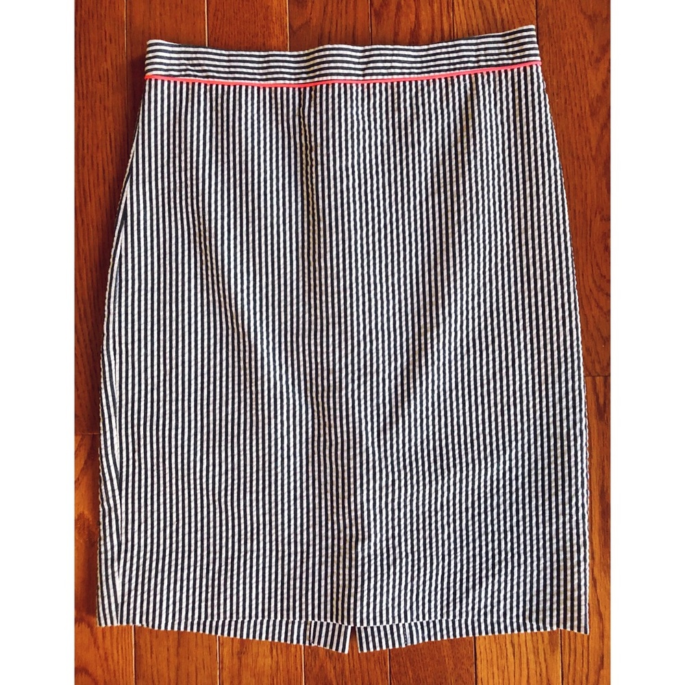 JCrew Searsucker Pencil Skirt